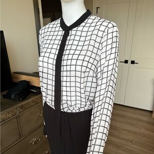 Michael by Michael Kors Checkered Long Sleeve